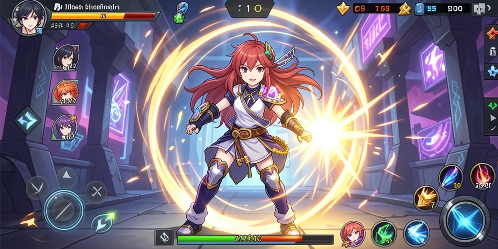 Gambar ketiga menampilkan fitur sosial dalam game dengan pemain lain.