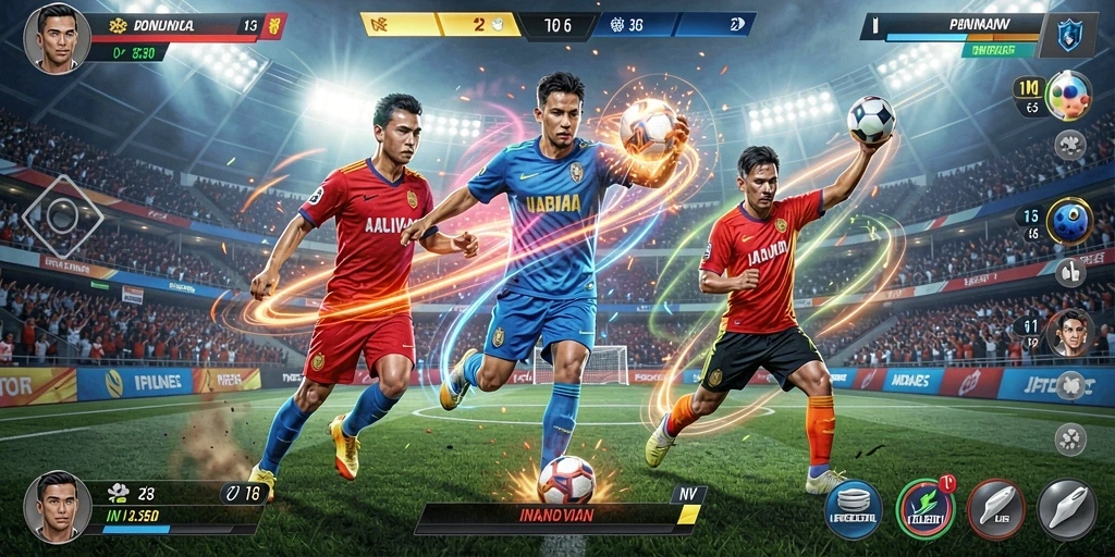 Screenshot saat bermain multiplayer dengan teman.